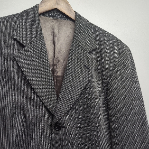 Hugo Boss Einstein/Omega Suit Jacket Men Size 40R Tan Wool Blend Lined - Picture 2 of 11